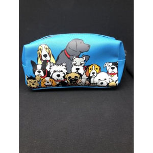 Marc Tetro Love my dogs travel cosmetic make up bag / pouch